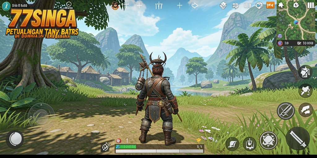 Tampilan gameplay Open World yang menakjubkan di 77SINGA.