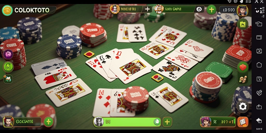 Tampilan gameplay seru dari COLOKTOTO menunjukkan cara bermain Gaple yang menyenangkan.
