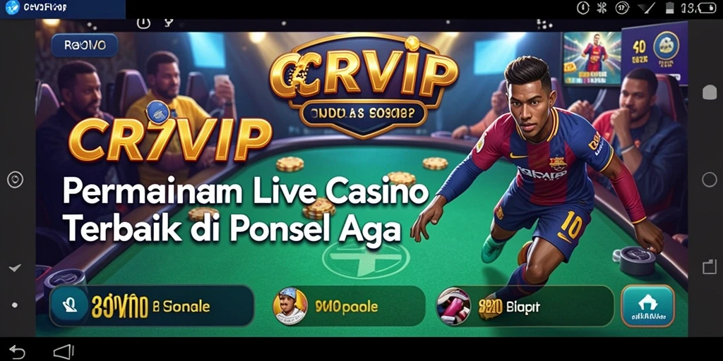 Tampilan gameplay Live Casino yang menyenangkan dan interaktif di CR7VIP.