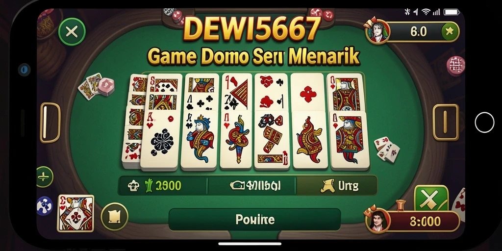 Screenshot gameplay DEWI567 yang menampilkan momen seru saat bermain Domino.