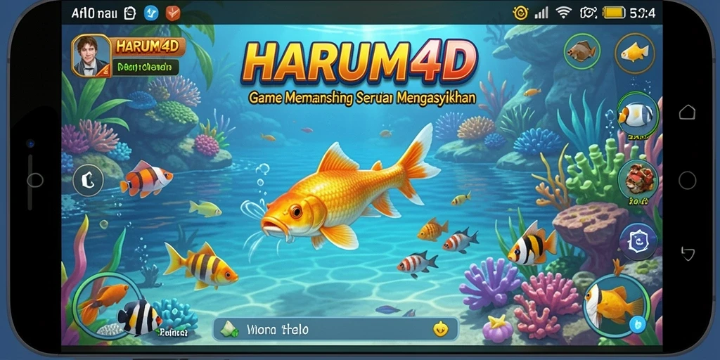 Tangkap ikan di lokasi yang menakjubkan dalam HARUM4D.