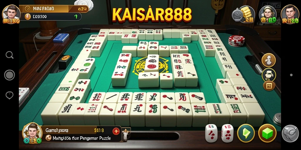 Tampilan gameplay menarik KAISAR888 dengan elemen Mahjong yang menantang.
