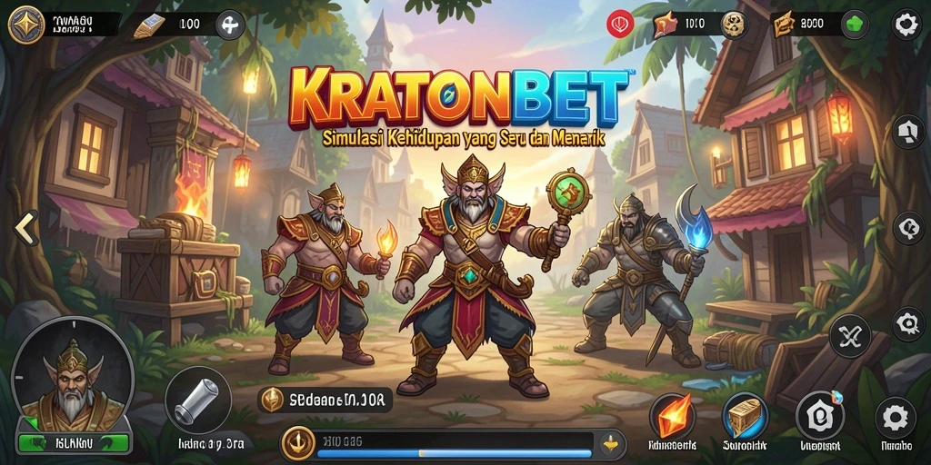 Tampilan gameplay KRATONBET yang menarik dan interaktif.
