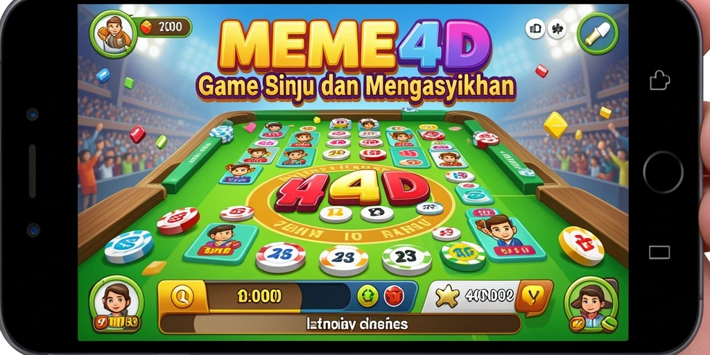 Tangkapan layar gameplay seru di MEME4D yang menampilkan keseruan Bingo.