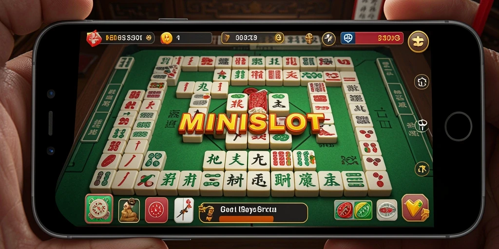 Tangkapan layar utama MINISLOT menampilkan gameplay Mahjong yang menarik dan interaktif.
