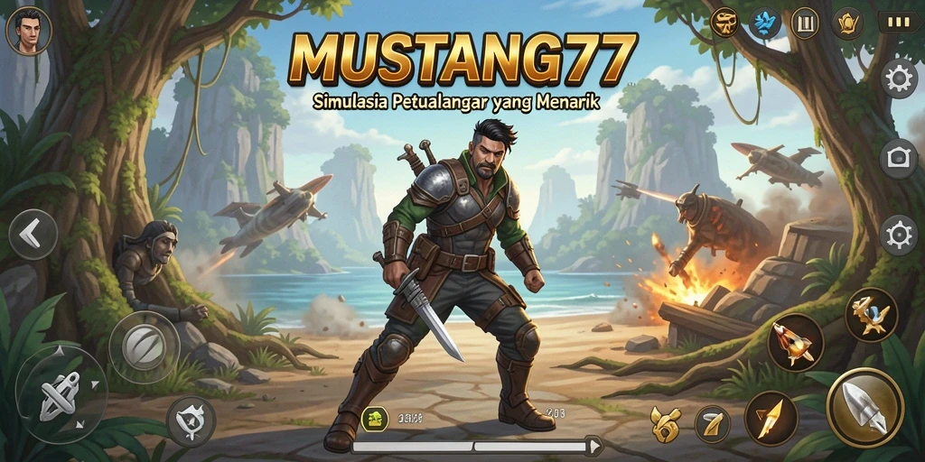 Tampilan gameplay yang menarik dalam MUSTANG77 dengan petualangan seru.