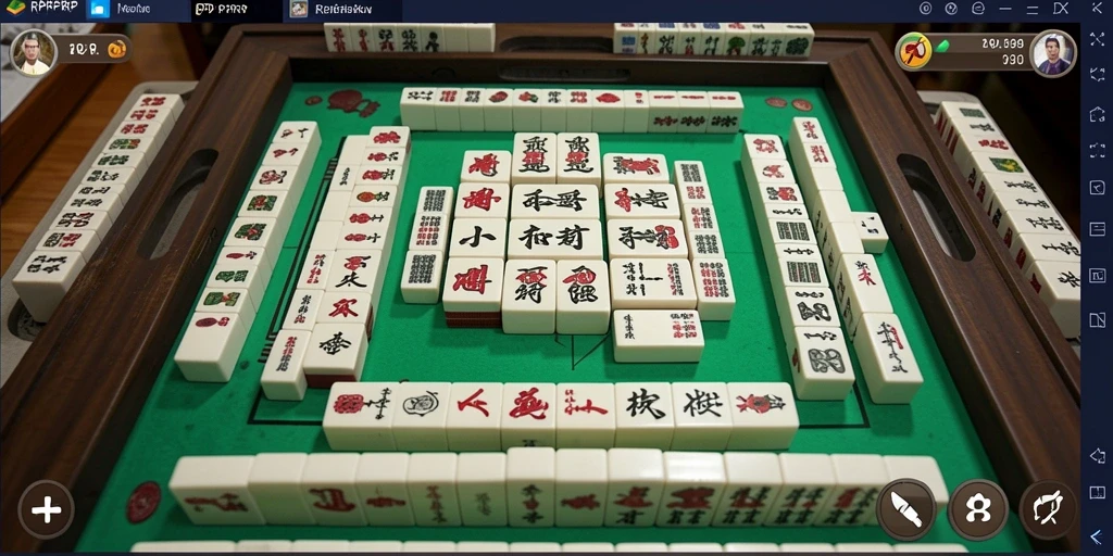 Screenshot gameplay RPRPRP menunjukkan tingkat keseruan Mahjong.