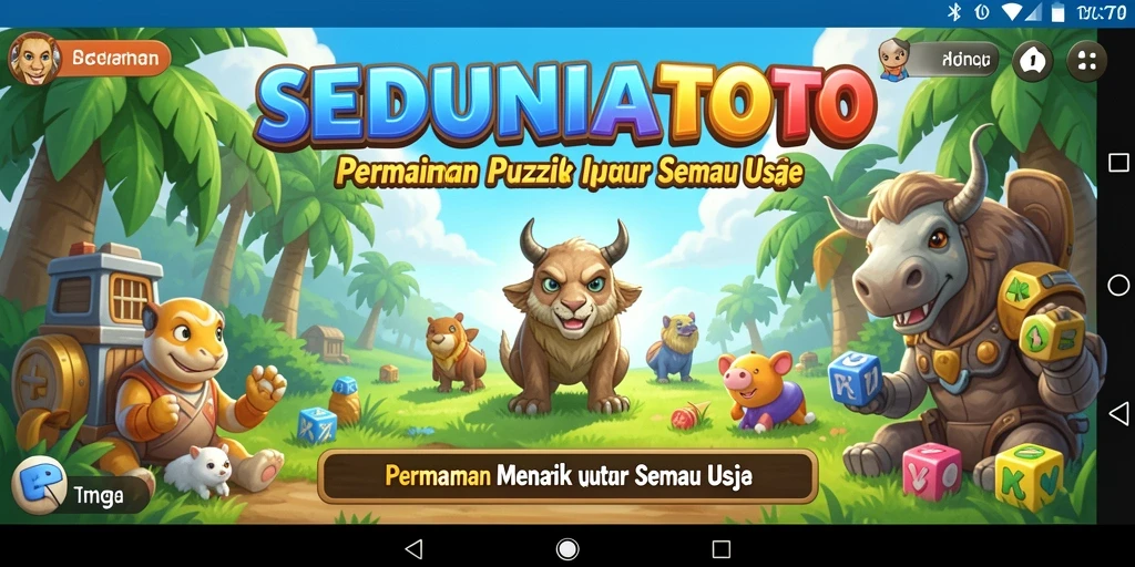 Screenshot gameplay SEDUNIATOTO menampilkan puzzle menarik yang menantang.