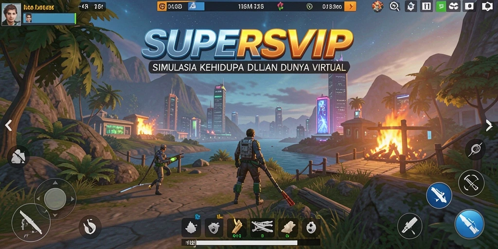 Tampilan gameplay SUPERSVIP yang menarik dan interaktif.