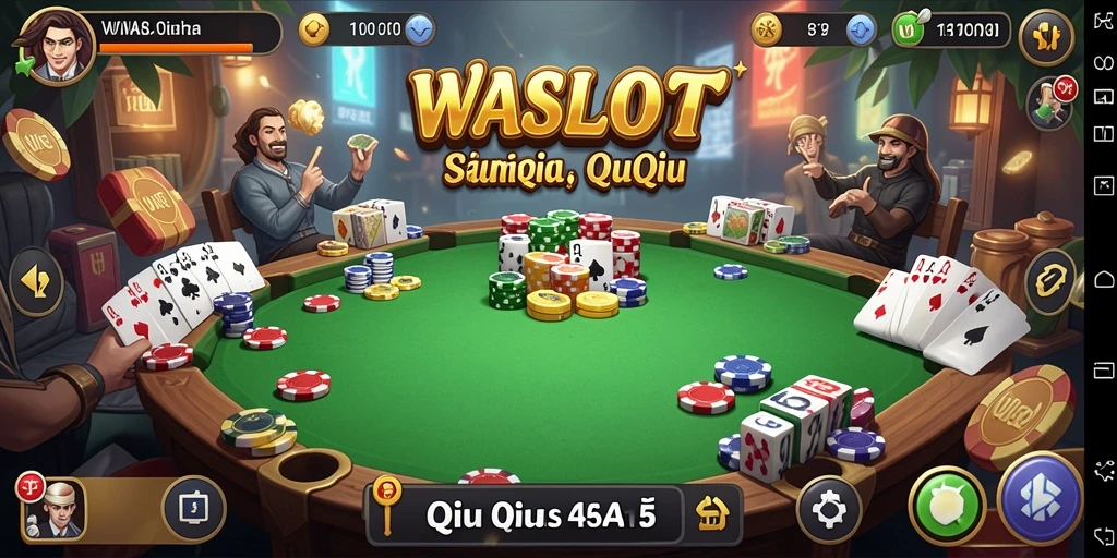 Screenshot gameplay QiuQiu WASLOT yang menampilkan suasana permainan.