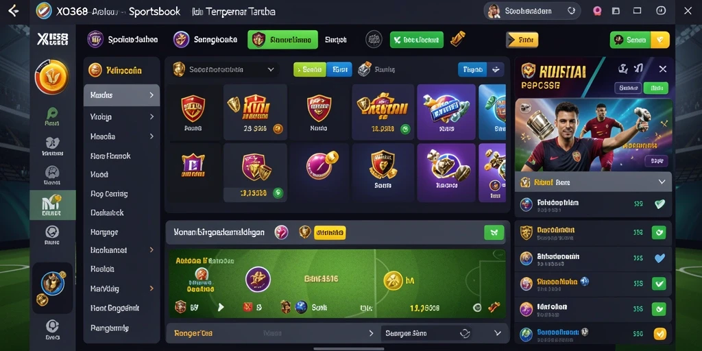 Tampilan menarik dari gameplay taruhan olahraga di XO368.